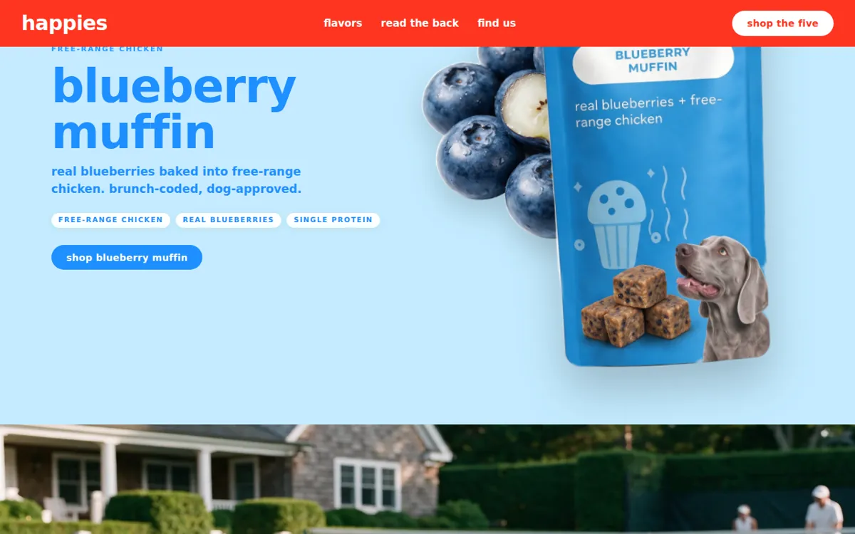 Blueberry muffin scene after the transparent set